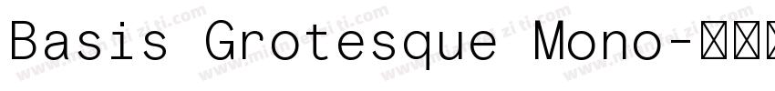 Basis Grotesque Mono字体转换